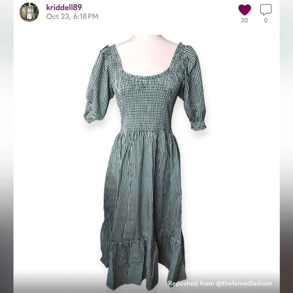 Hill House Emerald Gingham The Louisa Nap Dress